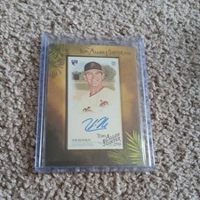 2019 Topps Allen & Ginter Framed Mini Rookie Card Auto Kevin Newman #MA-KN. rookie card picture