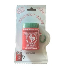New Siracha Hot Chili Sauce Red Silicone Airpod Holder Case, Fits 1st  2nd Gen