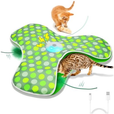 Interactive Cat Toy with Moving Feathers: Mental Stimulation