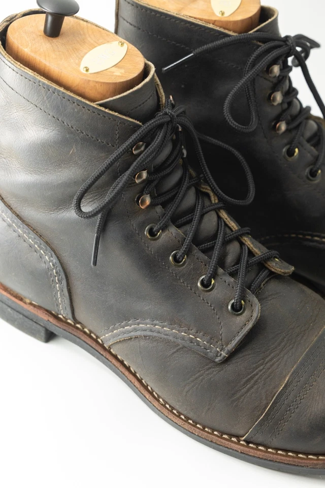 Botas de cuero RED WING® 8086 IRON RANGER carbón áspero y resistente 11 precio de venta sugerido por el fabricante 400 USD EE. UU. Foto 3 de 4