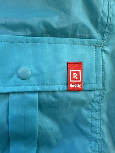 Reddy Dog Medium Turquoise Windbreaker with Stowable Adjustable Hood