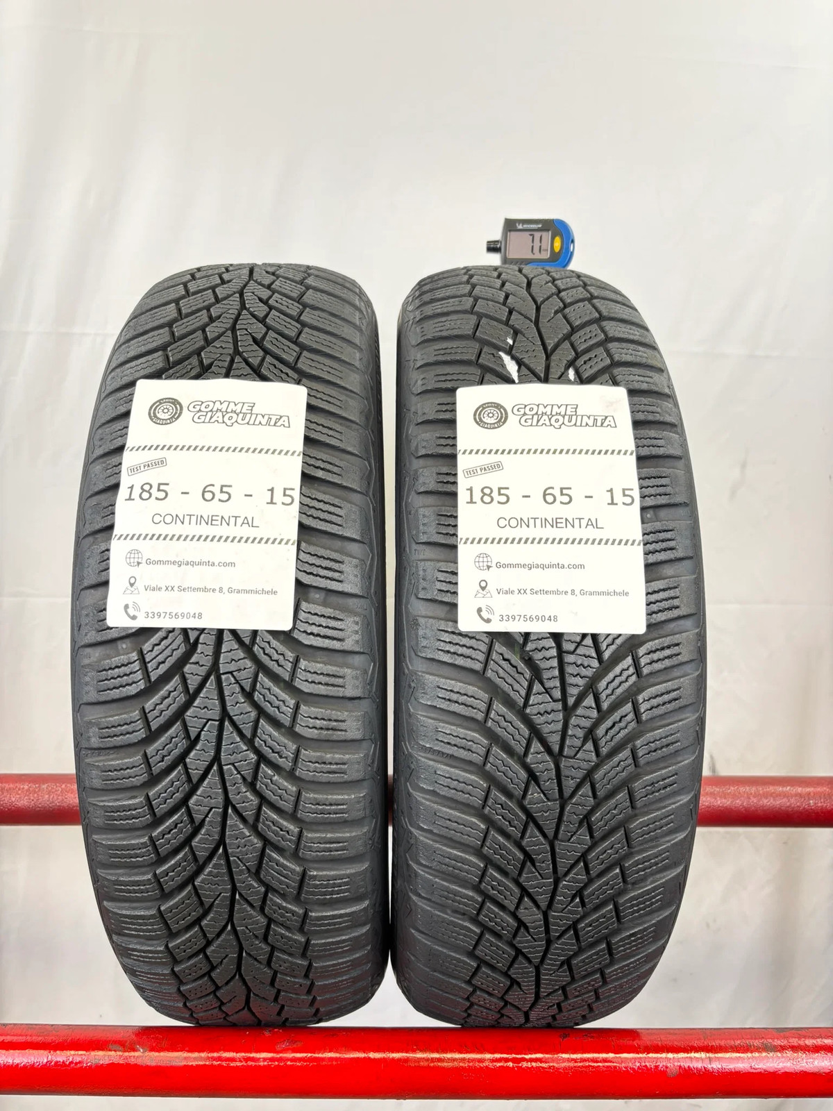 Pneumatici usati 185 65 r15 88t Gomme Invernali 2 PZ Continental Dot 21