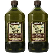 Olive Oil Organic Extra Virgin Cold Pressed 2 Pack 4L Total Kirkland Signature 