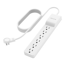 Surge Protector Power Strip 6 AC Outlets 8ft Heavy Duty Cord Belkin Multiple