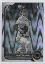 2022 Bowman Draft Chrome Black & White RayWave Refractor Bryce Hubbart 1g2w