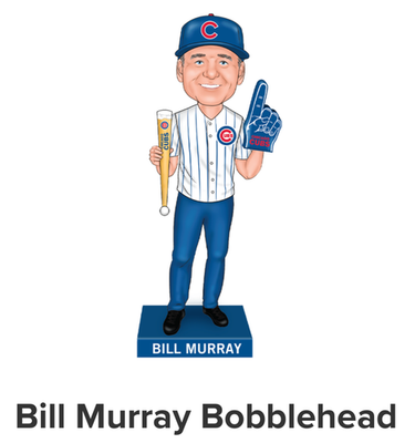 Bill Murray Bobblehead Chicago Cubs Giveaway 9/14/25 SGA New In