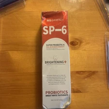 MS Drwikey SP-6 Probiotic Bright White Whitening Toothpaste 4.9oz 140g Brighten