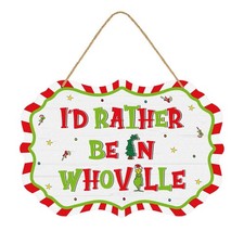 Christmas Door Decorations, Christmas Wood Hanging Sign