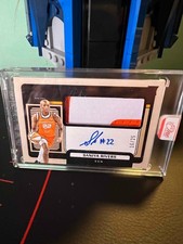 2025 Panini One And One Saniya Rivers RC #RJJ-SR Jumbo Jersey Auto /25 Sun