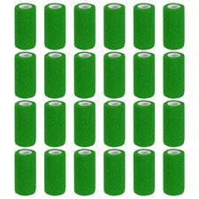 Self Adhesive Bandage Wrap 177" x 4", 24 Pcs Wrap Tape, Emerald Green