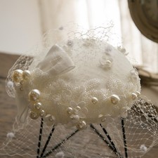 Hot French Fascinator Hats Floral Wedding Church Cocktail Hat Women Party Prom