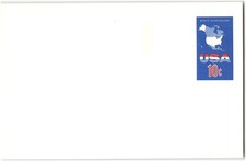 US #UX59 Mint, 1971, Postal card, 10c Map of North America