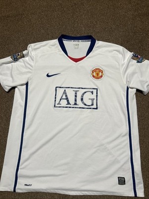 Original Nike Manchester United 2008/2009 Away Jersey 07/08 Champions Patch XL