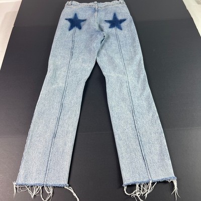 Revice Jean Women 26x27 Uptown Rising Star High Rise Blue Back Seam Denim Tag 26