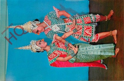 Ansichtskarte-:Thailand, Schauspieler und Schauspielerin 'Lakorn' Haltung