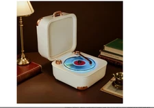 Retro BT Speaker Vintage Record Player Decor TWS
