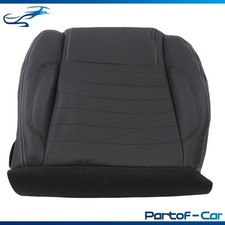 For Ford Mustang GT 2010-2014 Black Leather Perforated Left Bottom Seat Cover