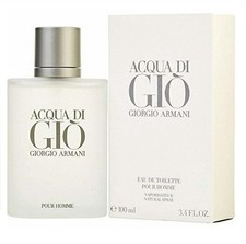 Acqua Di Gio By Giorgio Armani 3.4 oz Eau De Toilette Spray Men's New  Sealed