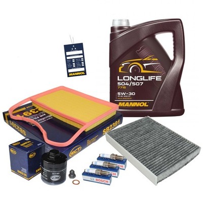 Inspektionspaket Filterset VW UP Skoda Citigo Seat Mii 1.0 mit 5L 5W30 Longlife
