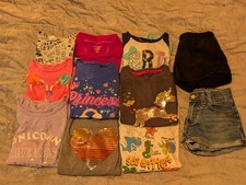Girls SZ 7/8 Clothing Lot Jeans Tops Shorts Cat Jack ZCO 365 Jordache
