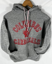 Vintage 70s Russell Athletic Sweatshirt Hoodie M Columbus Cardinals Texas School