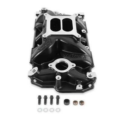 8150BK Weiand Speed Warrior Intake - Chevy Small Block V8 - Black Ceramic Coated