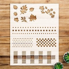 Reusable Fall Pattern Stencil for Home Decor Crafts - StencilAir