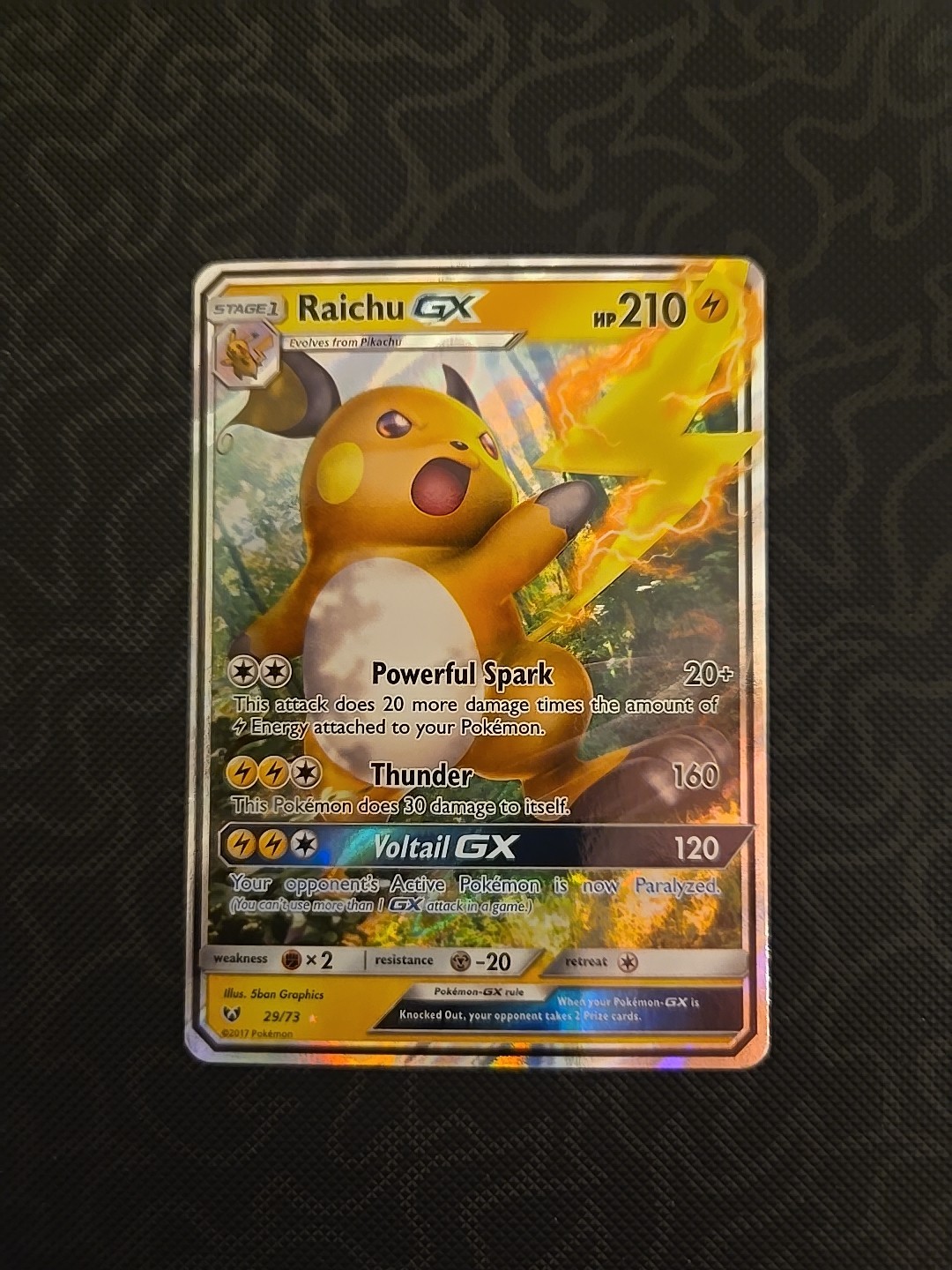 Raichu GX 29/73 Shining Legends Holo