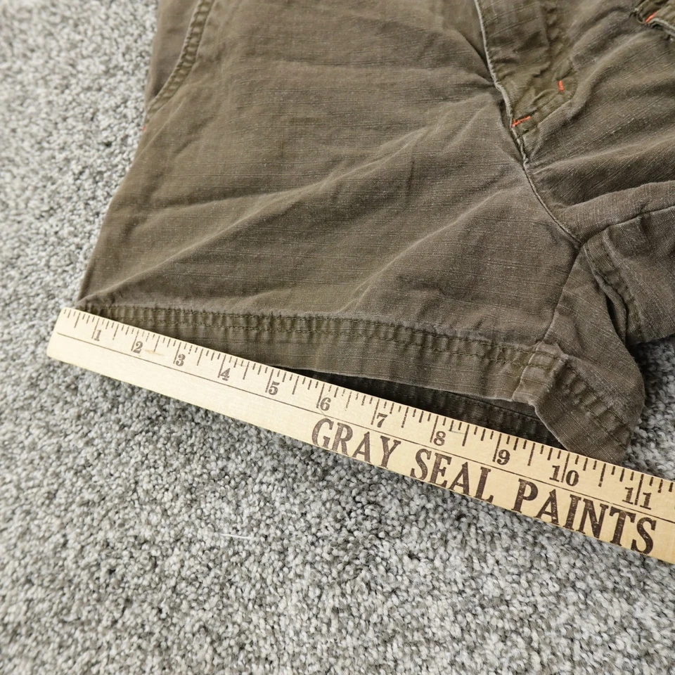 VTG Arizona Shorts Womens 3 Brown Cargo Carpenter Low Rise Micro Mini Booty Y2K - Image 3 of 4
