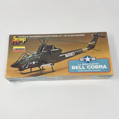 Lindberg U.S. Marine Helicopter Bell Cobra Kit # 1143 Model Kit 1/48 Scale