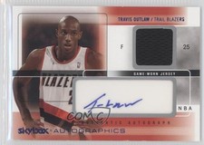 2004-05 Skybox Autographics Jerseys Blue 24/100 Travis Outlaw #AG-TO Auto 0f8