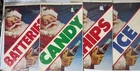 Vtg Coca-Cola Santa Claus Holiday Advertising Paper Signs 4 Pc Candy Chips Ice