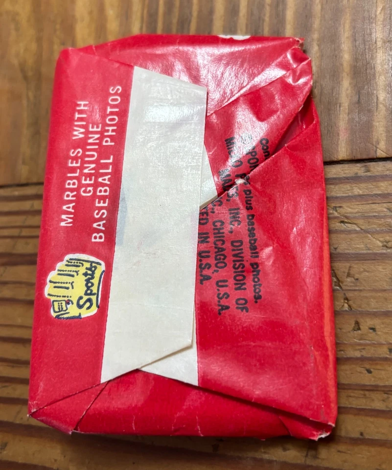 Tarjeta de béisbol sellada Leaf Sports Novedades 1960 y paquete de cera de mármol! RARO!! Foto 2 de 3