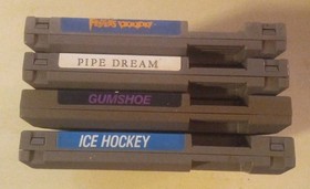 4 Game Nintendo NES Lot. Fester's Quest. Pipe Dream. Ice Hockey. GUMSHOE. Tested