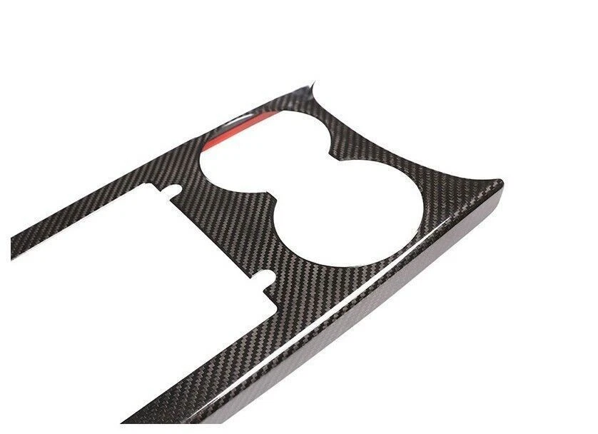 Cubierta de panel de copa de agua de fibra de carbono real apta para Porsche Macan 2014-2020 Foto 3 de 4