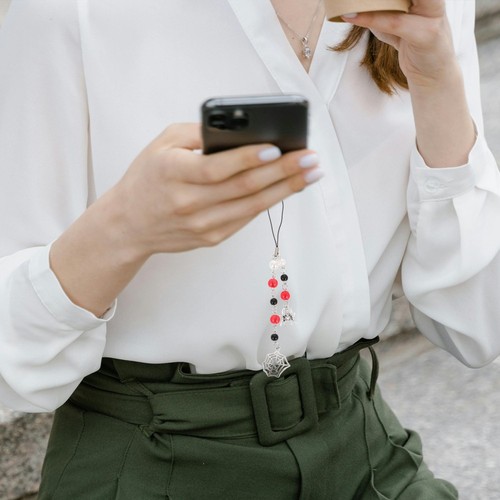 Łańcuszek na telefon z pająkami Sznurek do zawieszenia telefonu Łańcuszki na telefon - Zdjęcie 6 z 12