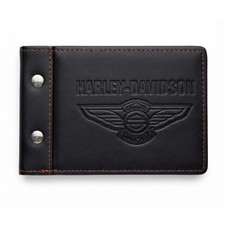 Harley-Davidson Riding Academy Roadbook Black Leather Repair Log Made in USA