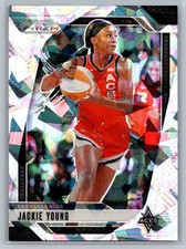 Jackie Young 2024 Panini Prizm WNBA #1 Ice Prizms Las Vegas Aces