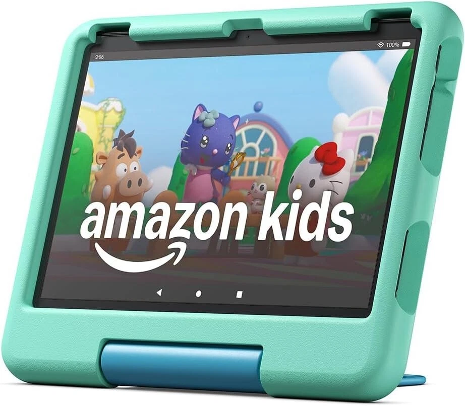 Amazon Fire HD 10 Kids Tablet, 32 GB, blau grün und rosa 13. Gen. 2023 NEU & OVP - Bild 2 von 4