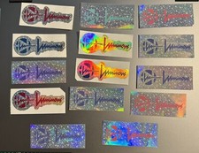 LUMINOUS Holographic Stickers Lot Of 14 LED Quad Roller Skate Wheels