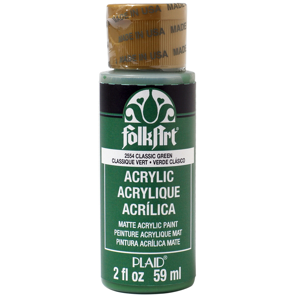 FolkArt Acrylic Paint 2oz-Classic Green