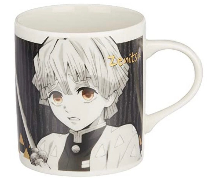 Mug Demon Slayer Zenitsu vaisselle japonaise originale jaune