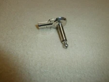 LOT/1 MONO 2 CONDUCTOR 1/4" MALE RIGHT ANGLE PANCAKE STYLE PLUG,METAL HANDLE