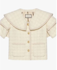 Gucci Alessandro Michele Jacket Cape Vintage Evening Ivory Jacket Sz 40