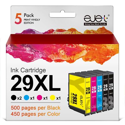 5er-Pack 29XL Druckerpatronen für 29 XL 29XL Multipack Patronen für Expressio...