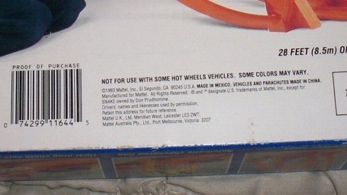 1993 Vintage Hot Wheels Mongoose & Snake Drag Race Set Brand New - Picture 9 of 12