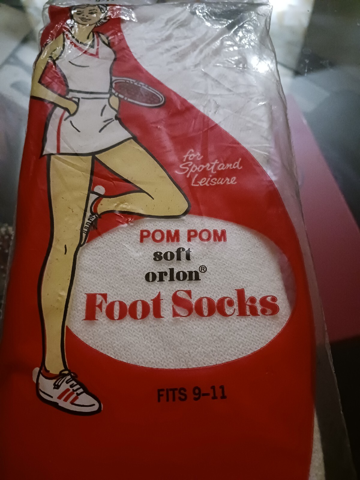 Vintage Pom Pom Soft Orlon Socks Size 911 White eBay