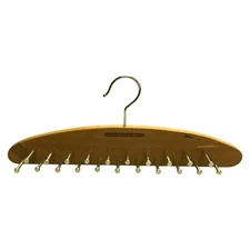 The Container Store 42-Peg Woodlore Cedar Tie Hanger Closet Organizer Rack