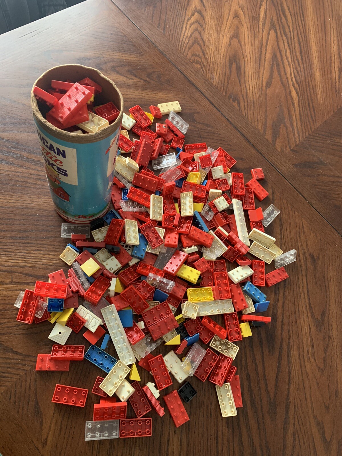 Vintage Elgo Halsam American Plastic Bricks, Windows, Doors, Roof, Toy ...