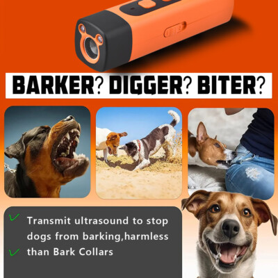 Stop Dog Barking/Chaseing Ultrasonic Deterrent Deter Pet Trainer